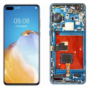 Écran LCD avec cadre oled pour <span class=keywords><strong>Huawei</strong></span> P40 P40 <span class=keywords><strong>Pro</strong></span> pièce de téléphone noire écran tactile de remplacement - Product Image 1