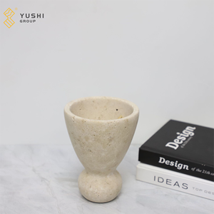 YUSHI 高品质天然洞石香炉，适用于室内装饰、酒店公寓 - Product Image 2