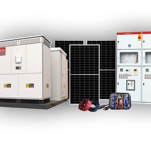 Système d'énergie solaire 10 MW monocristallin, kit complet avec onduleur MPPT pour montage au sol commercial - Product Image 1