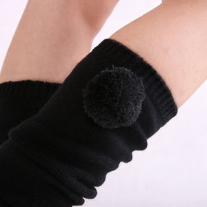 Calcetines de Yoga antideslizantes por encima de la rodilla de invierno a la moda para <span class=keywords><strong>mujer</strong></span>, calentadores de piernas de punto, calcetines largos protectores con lana para bailarines - Product Image 4