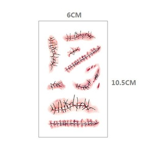 <span class=keywords><strong>Tatouage</strong></span> temporaire Runzio imperméable effet cicatrice, araignée, <span class=keywords><strong>sorcière</strong></span>, Halloween, certifié CE, tenue 3-7 jours, facile à appliquer et à enlever - Product Image 4