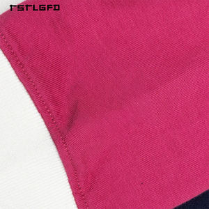 เสื้อยืดแขนยาวผ้าฝ้ายถักสำหรับฤดูร้อน ระบายอากาศได้ดี สไตล์รักบี้ พร้อมโลโก้ตัวอักษรที่อกเสื้อ แบบสั่งทำได้ สตรีทแวร์ - Product Image 2