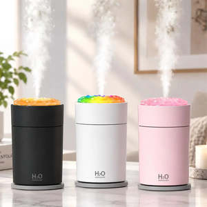 220ml Penguin Ultrasonic Air Humidifier Desktop Timing Function Aroma Diffuser <b>Room</b> Fragrance Diffuser with LED Night Lights - Product Image 1