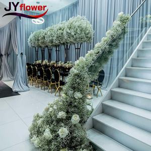 Rama de Hojas Verdes Artificiales Realistas de Nuevo Diseño JY, Material de Tela de Ficus Lyrata, Decoración para Bodas, Hogar, <span class=keywords><strong>Restaurante</strong></span> y Jardín - Product Image 1