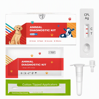 Kit de test rapide vétérinaire personnalisé avec logo OEM ODM, bandelettes de diagnostic pour animaux de compagnie, détection du parvovirus, de la maladie de la peste canine, du CPV, du CDV, du FPV chez le chien et le chat, 1 an