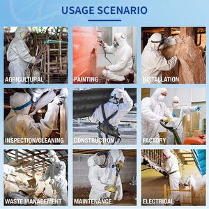 Certificat antistatique matériel blanc de la CE de MF de peintres de capot respirable de combinaisons - Product Image 6