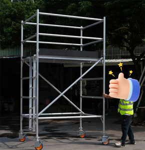 Échafaudage portatif de tour d'échafaudage mobile avec la plate-forme de travail d'échelle pour la construction - Product Image 6