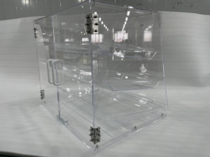 Estante de exhibición de panadería de acrílico transparente con letrero de primavera para presentar pasteles, panes, pasteles - Product Image 6
