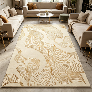 Tapis Marron 3D pour Salon, Décoration Intérieure Simple et <span class=keywords><strong>Moderne</strong></span>, Tapis Doux et Moelleux pour <span class=keywords><strong>Chambre</strong></span> à Coucher, Cour et <span class=keywords><strong>Chambre</strong></span> de Luxe - Product Image 2