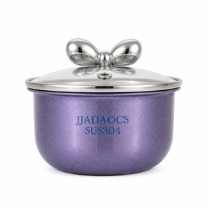 Tazón multiusos de acero inoxidable 304 con tapa, tazón para cocinar al vapor, tazón para guisar, tazón para cocinar al vapor comida para bebés, tazón para pudín de huevo para el hogar - Product Image 6