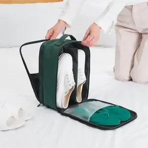 حقيبة تخزين أحذية محمولة مقاومة للماء للسفر تحمل 3 أزواج من الأحذية