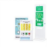 Distributeur automatique de serviettes en papier, libre-service, sans personnel, petit format, à monnayeur, paiement par scan, écran LED, blanc, pour toilettes publiques
