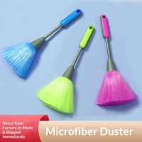 Brosse de nettoyage pour clavier d'ordinateur, plumeau à deux couleurs, brosse douce pour le bureau et la maison, élimination de la poussière des interstices, en plastique