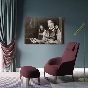 Pintura de retrato occidental <span class=keywords><strong>Doc</strong></span> Holliday personalizada y arte de pared, arte de pared, decoración del hogar, arte histórico de pistolero - Product Image 6