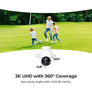 Caméra WiFi extérieure IMILAB SC730 3K 5MP avec projecteur, vision nocturne couleur intelligente 360° PTZ, détection IA et audio bidirectionnel pour maison et jardin - Product Image 6