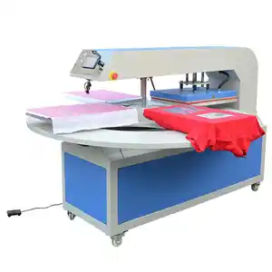 Automatic Rotary 16x20 Inch 40*60 Four Station 4 Worktable Platens Digital Transfer Printing Cloth Heat Press Machines Pneumatic