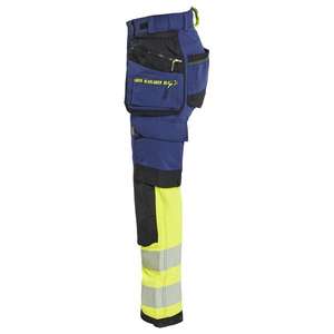 BLAKLADER - 702516488933D19 Pantalón Mujer Hi-Vis 4 vías elástico Azul marino/Amarillo Hi-vis-EAN 7330509928899 ROPA DE TRABAJO DE LA HI-VIS - Product Image 5