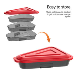Nuevo Contenedor para Rebanadas de Pizza, Material PP, Tapa Abatible, Apto para Microondas, Ecológico, a Prueba de Polvo, Almacenamiento de Cocina para Regalos - Product Image 3