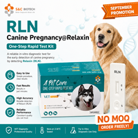 Kit de test de grossesse pour chien, méthode à l'or colloïdal, échantillon de sang de sérum de relaxine canine, dispositif de diagnostic vétérinaire