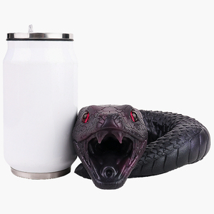Masturbador de diseño de estilo animal realista de gran oferta con forma de serpiente negra masturbador suave de un solo canal para hombre - Product Image 1