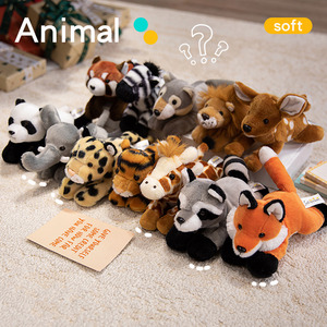 Peluche mignonne de dessin animé, renard, zèbre, panda, rembourrage en coton PP, 22cm-25cm, décoration de table de bureau, cadeau de fête pour enfants - Product Image 2
