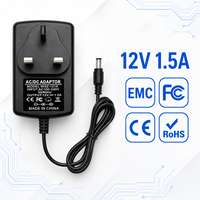 Alimentation électrique murale 12V 1.5A 18W à prix d'usine en gros pour routeur sans fil et concentrateur de commutation réseau