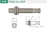 Capteur de proximité 12 mm TRDC12-4DP, détecteur de proximité longue portée, détecteur de métaux