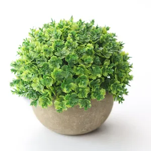 Hochwertige künstliche Mini-Eukalyptus pflanzen Topf Simulierte grüne Pflanzen in Töpfen Kunststoff Mini Bonsai Grün Büro Dekor