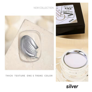 Esmalte de <span class=keywords><strong>Uñas</strong></span> <span class=keywords><strong>en</strong></span> Gel R S Nail Sin HEMA, Efecto Metálico Dorado, Plateado y Cromado, Esmalte de <span class=keywords><strong>Uñas</strong></span> con Efecto Espejo Brillante - Product Image 3