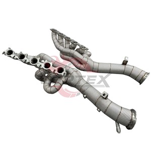เฮดเดอร์ไอเสียแบบ Vortex Equal Length สำหรับ Lamborghini Huracan EVO STO V10 พร้อมแผ่นกันความร้อน - Product Image 5