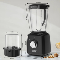 Mixeur Électrique Portable Rechargeable 2-en-1 WINNING STAR ST-5373-L, 1800 ml, 150 W, pour Smoothies et Jus, Broyeur 12V DC