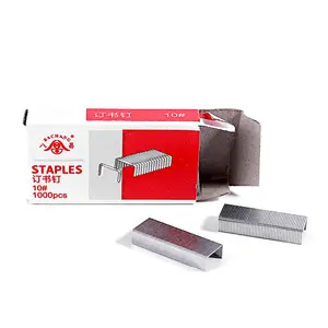 2024 Factory Price Wholesale Office School Stationery Staples for Paper Binding High Quality Silver Stapler Pins