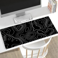 Contour Monochrome Cool élégant PC tapis de souris de jeu Gamer tapis Teclado tapis de tapis ergonomique tapis de bureau pour ordinateur portable 900X400