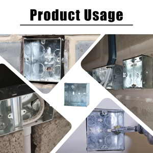 Nhà Cung Cấp Trung Quốc Tiêu Chuẩn Anh 3X3 Vuông Gang Hộp Nối Điện - Product Image 3