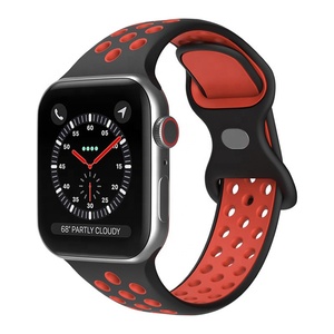 <span class=keywords><strong>Correa</strong></span> Deportiva de Silicona Suave YHQ para <span class=keywords><strong>Apple</strong></span> <span class=keywords><strong>Watch</strong></span> de 45mm/49mm, Blanca, Doble Color, Último Diseño - Product Image 5
