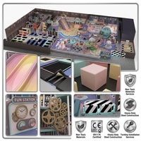 Équipement FEC intérieur personnalisé sur le thème Steampunk Carnival, avec toboggan multi-voies, tube spiralé, piscine à balles, trampoline FUN STATION Dragon |   OEM&