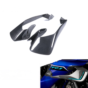 Ailerons en fibre de carbone pour moto Yamaha YZF-R1 2020-2025 – Pièces aérodynamiques en fibre de carbone noire, légères et à montage direct - Product Image 1