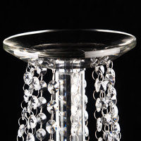 Chandelier à 6 bras de support de fleurs, chandelier boule de cristal, chandelier pour décoration de table de mariage, chandelier bon marché, en vente