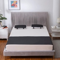 Sábana de Cama de Fibra de Carbono Conductiva de PU, 400 Hilos, Negra, Ecológica, Antiestática, Agradable al Tacto, Duradera para Hoteles