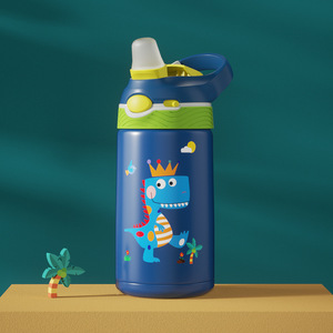 SilverJet <b>Kids</b> Stainless Steel Water Bottle 500ml Insulated With Straw Portable For School Outdoor Use - Product Image 3