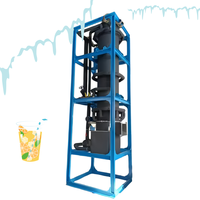 Machine à glace en tubes automatique de 10 tonnes par jour, prix d'usine, refroidissement par eau et air industriel, grande production, personnalisable