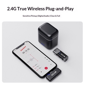 Micrófono inalámbrico con clip M3 para teléfono móvil y cámara de acción - Reducción de ruido, transmisión en vivo y grabación - Product Image 2