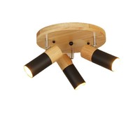 Suspension luminaire moderne nordique en bois, design créatif en bambou, style décoratif artistique