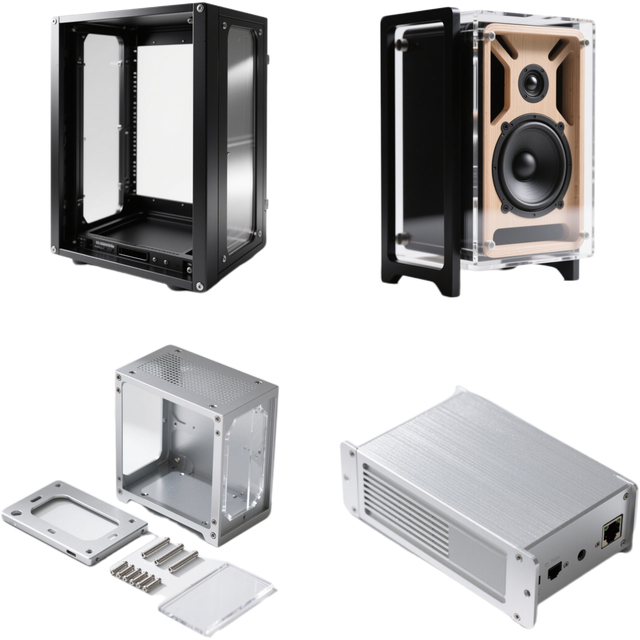 Custom OEM ODM Aluminum Metal CNC Machining Class Amplifier Chassis Empty Box DIY Enclosure Audio Shell Aluminum Enclosure