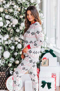 Pyjamas de Noël personnalisés pour adultes, pyjamas de Noël pour enfants, pyjamas de famille en bambou, pyjamas de Noël pour femmes grandes tailles - Product Image 3