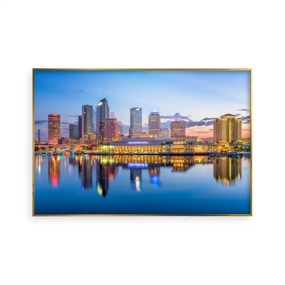 City Seascape Posters And Prints Landscape Canvas Painting On The Wall Florida Art Picture Home Decor