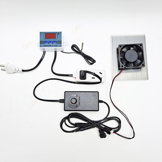 Router Switch Cooling Fans and Heat Sink Suit Kits Can DIY Adjustable Temperature & Speed Controller Fan Size Customize