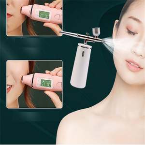 Pulvérisateur facial ionique nano rechargeable en acier inoxydable Pakiss, compresseur d'airbrush professionnel silencieux, oxygène portable pour voiture - Product Image 1