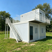 Casa Contenedor de Construcción Rápida, Unidad Modular Portátil Personalizada para Exposiciones, Stand Temporal y Sala de Espera