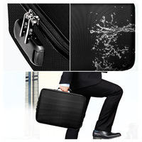 Portable grande capacité bureau à domicile Protection contre la chaleur ignifuge multicouche organisateur de stockage de fichiers sac de documents avec fermeture à glissière et serrure